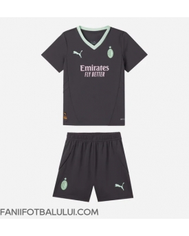 AC Milan Echipament de Fotbal Replică 2024-25 Copii Treilea (+ Șorturi)